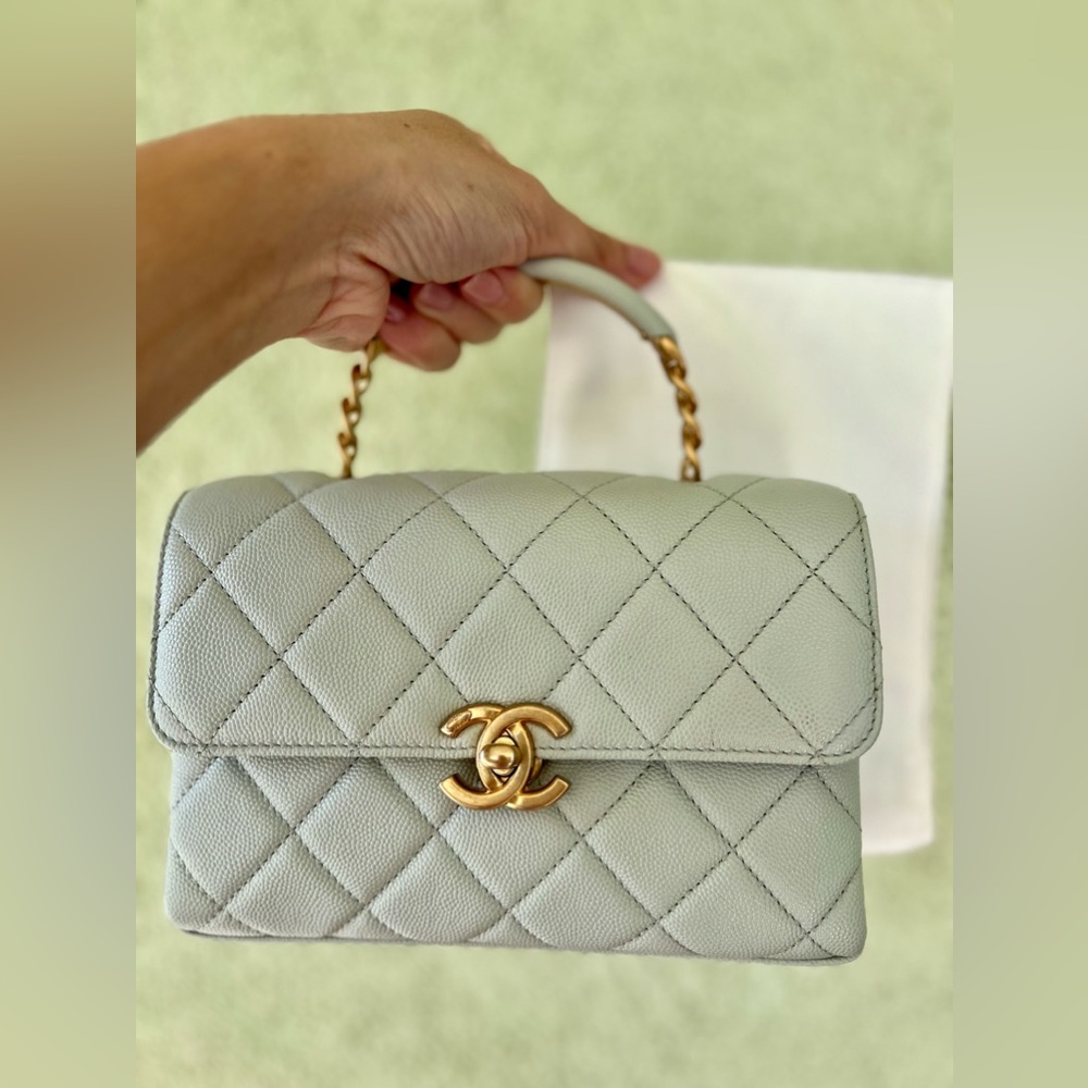 CHANEL Classic Top Handle Flap. 23 S Carry Me Hand Bag. Very rare